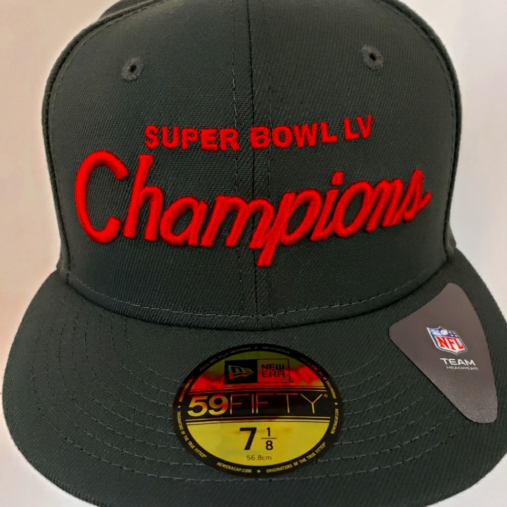 Tampa bay Buccaneers New Era Super bowl LV Champions Retro Script 59 Fifty